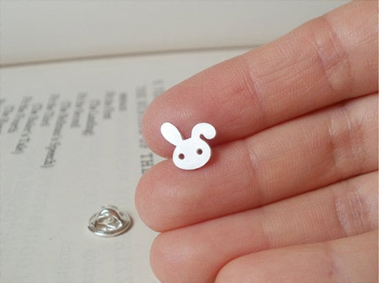Rabbit Lapel Pin, Bunny Lapel Pin, Bunny Tie Tack, Rabbit Tie Tack