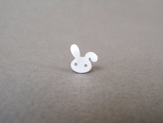 Rabbit Lapel Pin, Bunny Lapel Pin, Bunny Tie Tack, Rabbit Tie Tack