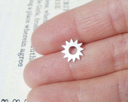 Sunshine Lapel Pin in Sterling Silver, Silver Sunshine Tie Pin