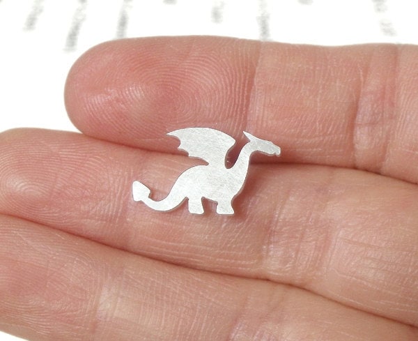 Dragon Necklace in Sterling Silver, Silver Dragon Necklace