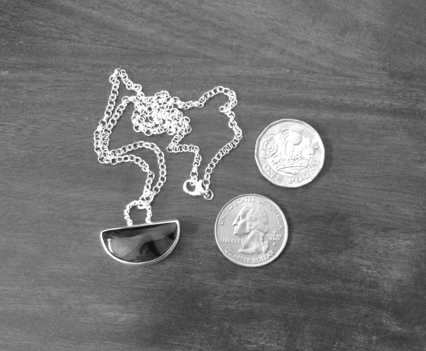 Amethyst Necklace in Sterling Silver, One of a Kind Amethyst Necklace