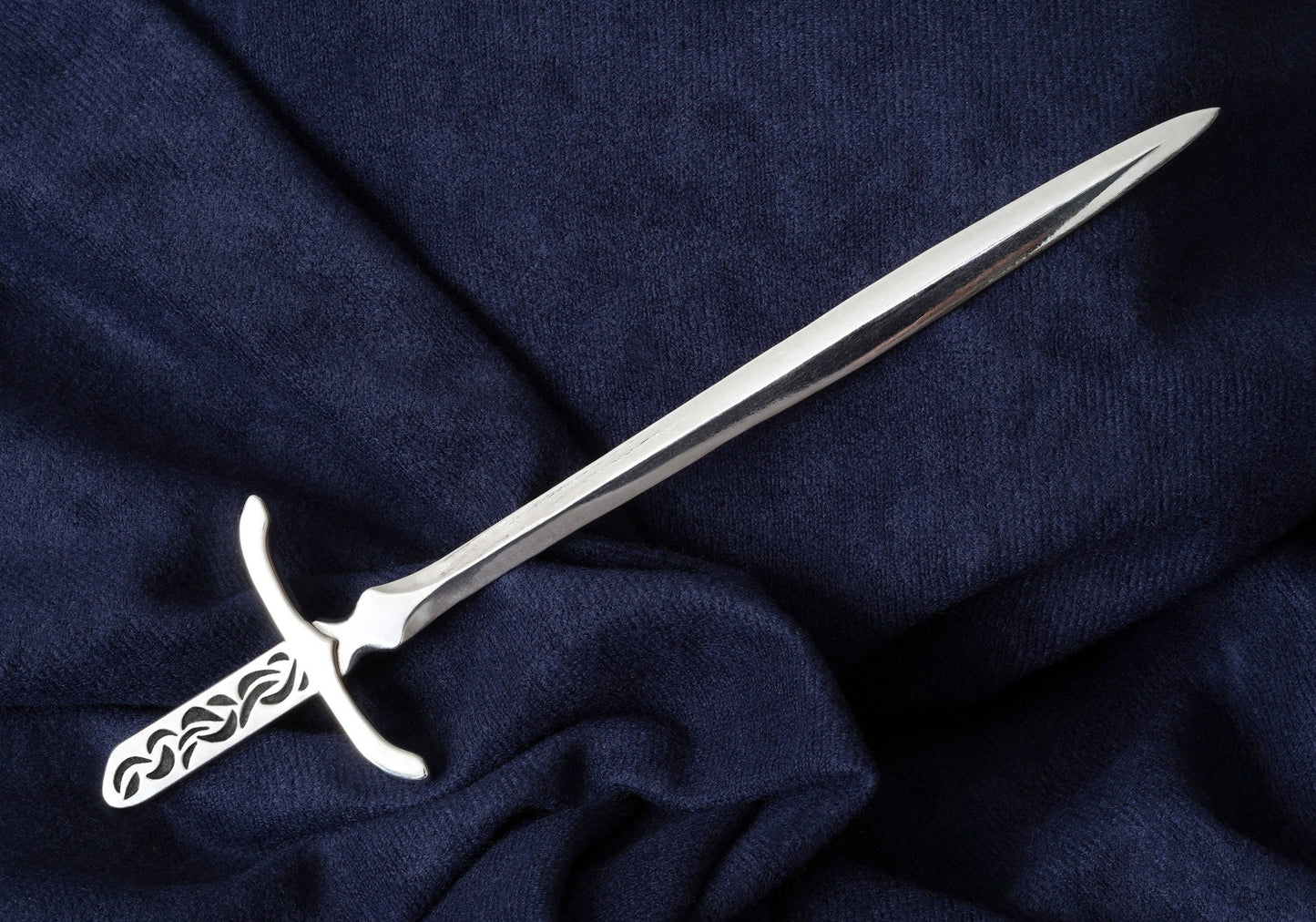 Hallmarked 925 Silver Sword Letter Opener, Letter Opener in Sterling Silver, Handmade Silver Letter Opener