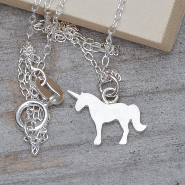 Unicorn Necklace in Sterling Silver