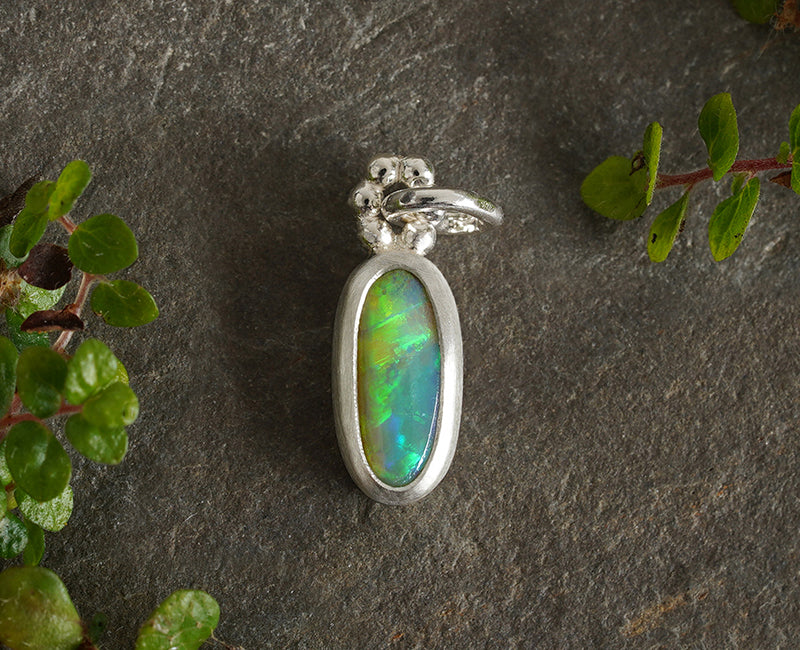 Australian White Opal Pendant