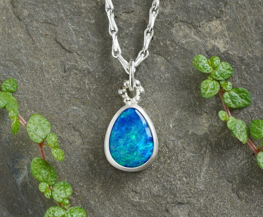 1.65ct Australian Opal Doublet Necklace