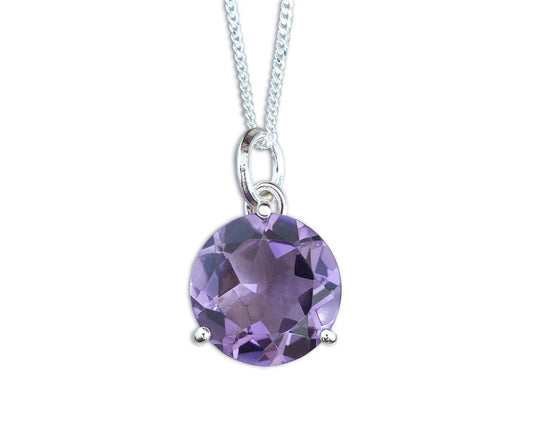 2.9ct Lilac Amethyst Necklace in Sterling Silver