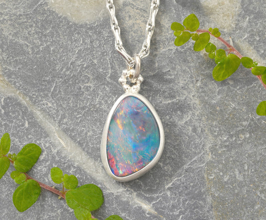 2.9ct Australian Opal Doublet Necklace