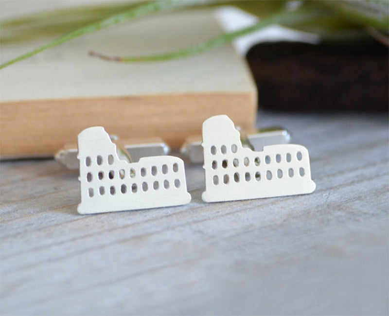 Colosseum Cufflinks in Sterling Silver