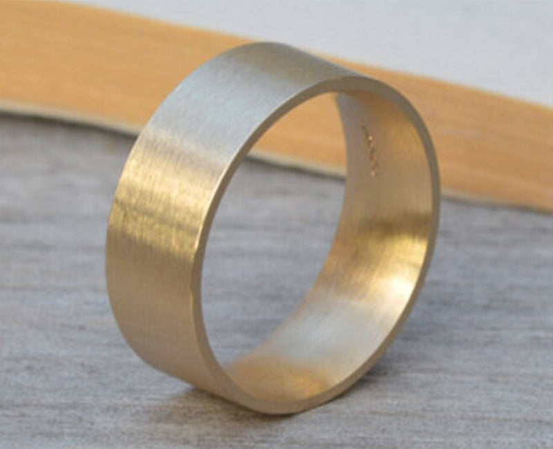 Comfort Fit Yellow Gold Wedding Band in 4mm, 5mm, 6mm or 8mm