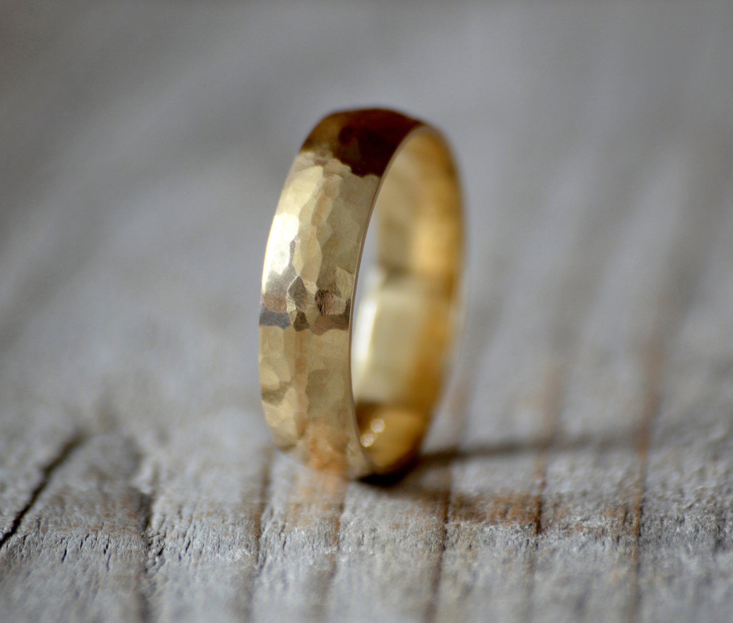 2mm Wedding Band, 6mm Wedding Ring, Hammered Effect Wedding Band, Made To Order.
