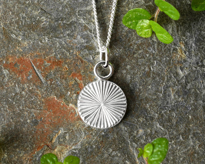 Sunrise Silver Pendant Necklace