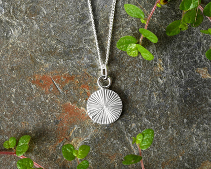 Sunrise Silver Pendant Necklace