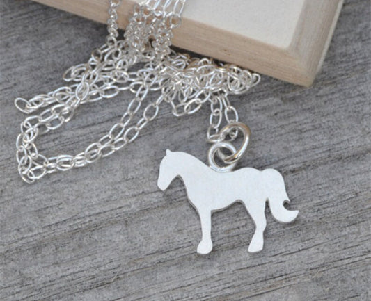 Horse Necklace in Sterling Silver