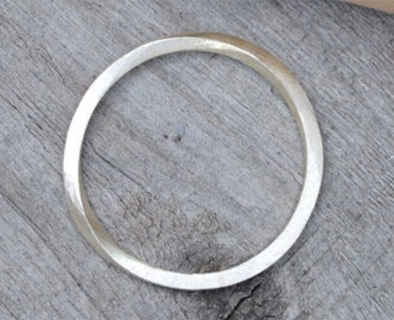 Inside Out Stacking Ring in Sterling Silver
