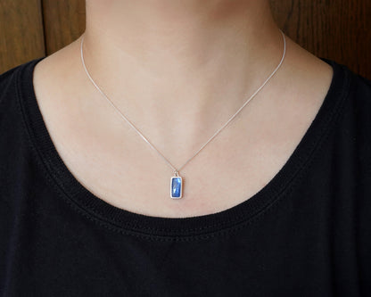 3ct Kyanite Necklace in Sterling Silver