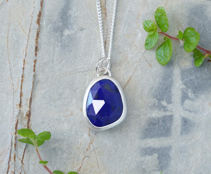 2.7ct Lapis Lazuli Necklace, December Birthstone Necklace