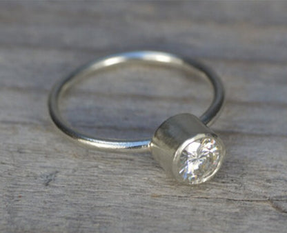 Moissanite Engagement Ring