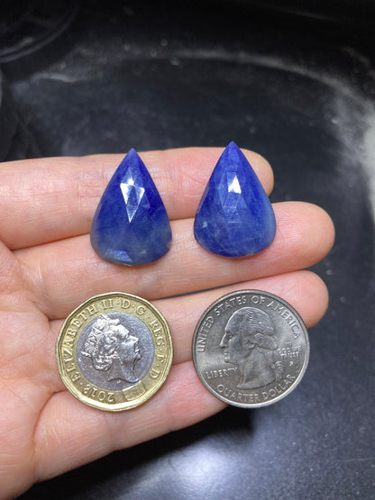 35ct Natural Sapphires, Pear Shape Sapphires