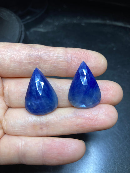 35ct Natural Sapphires, Pear Shape Sapphires