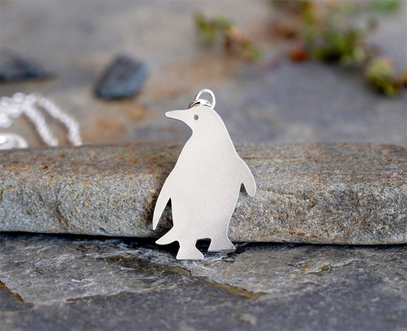 Penguin Necklace in Sterling Silver