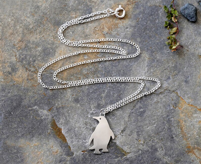 Penguin Necklace in Sterling Silver