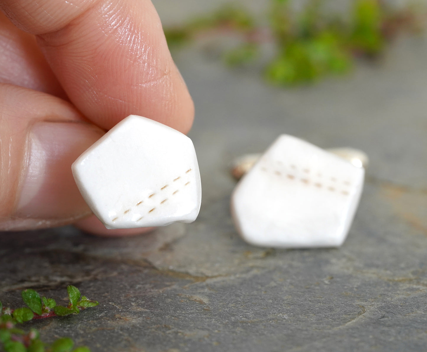 Handmade Porcelain Cufflinks