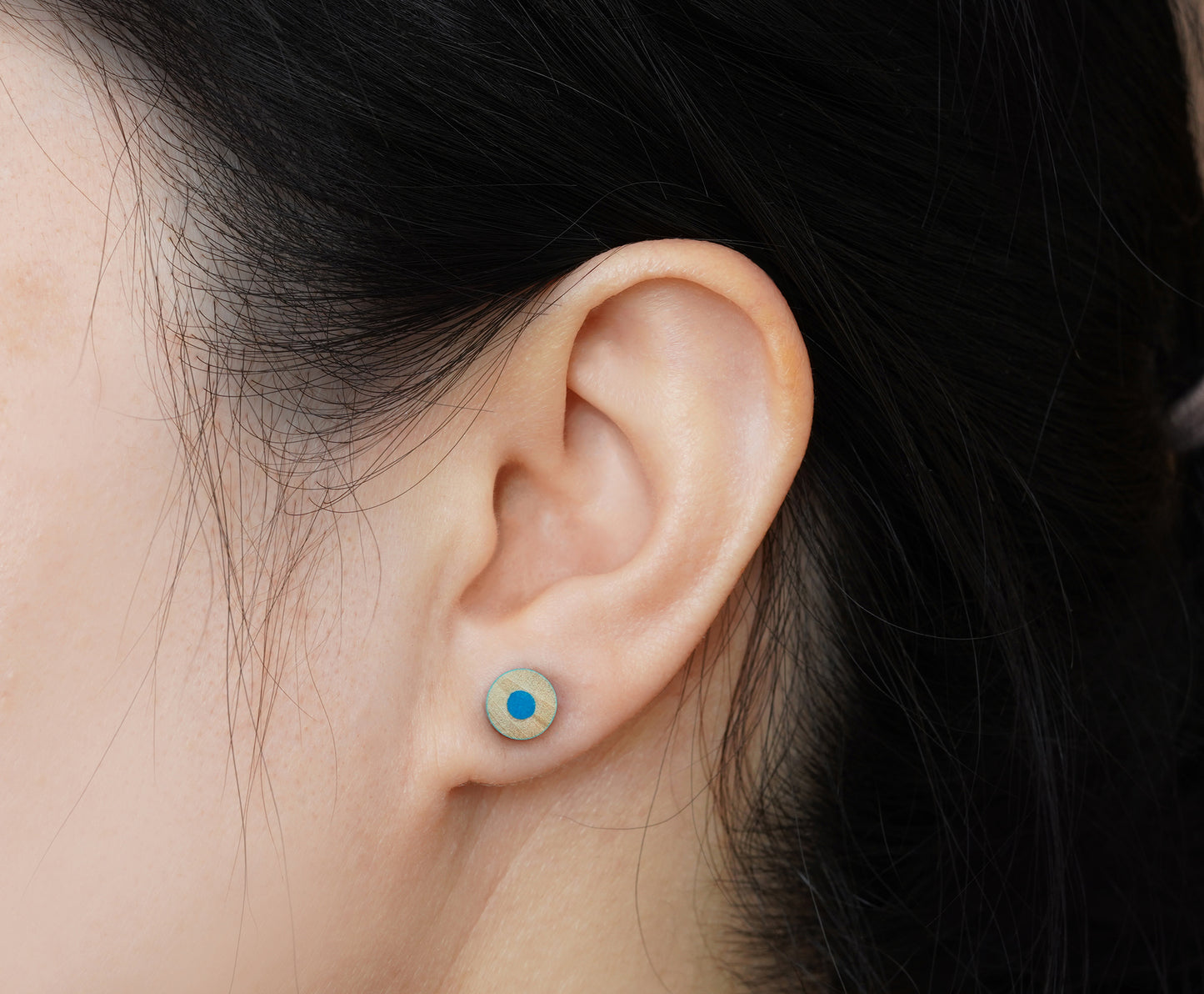 Colour Pencil Stud Earrings, Green Pencil Ear Posts, Blue Pencil Earring