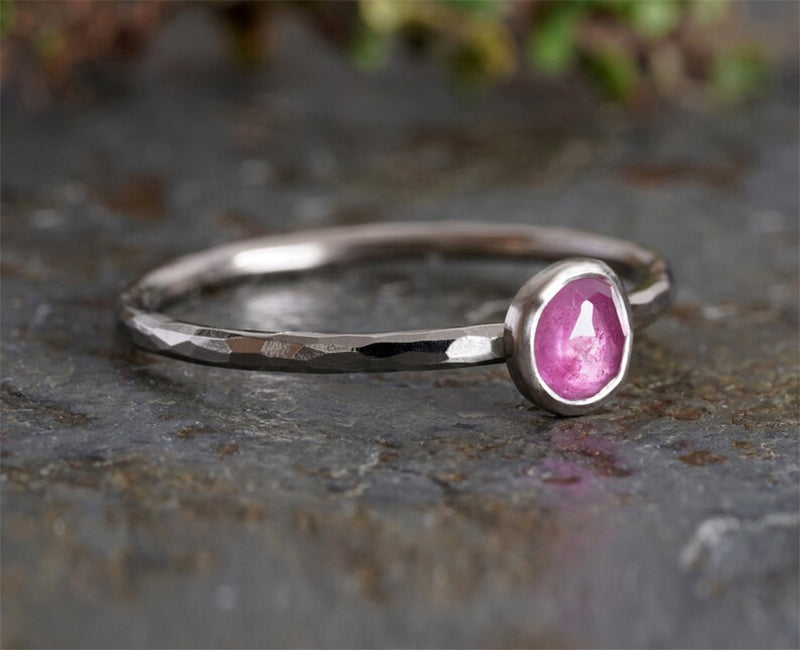 Small Tourmaline Ring in Sterling Silver