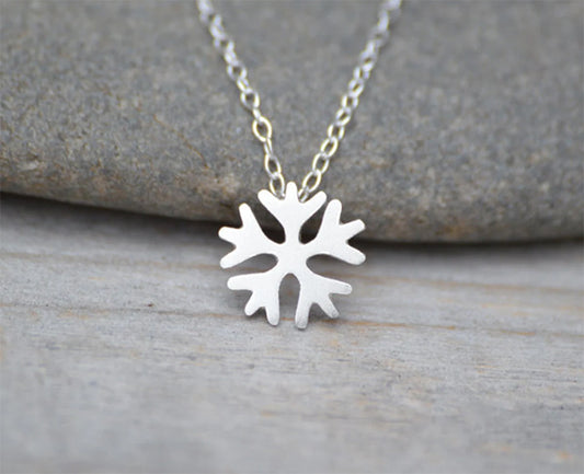 Snowflake Necklace in Sterling Silver