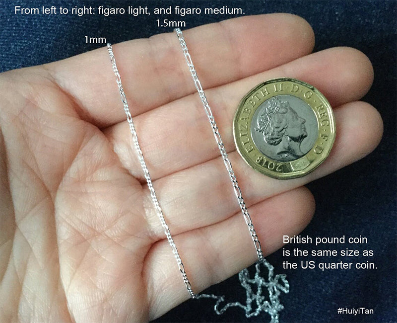 Solid Sterling Silver Chain; Cable, Diamond Cut Belcher, Spiga, Figaro, Special Trace, Omega