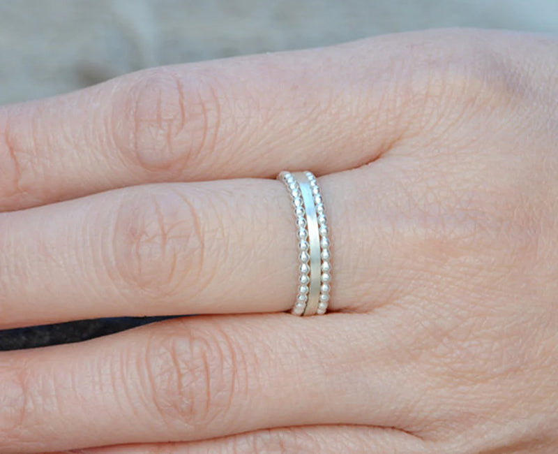 Sterling Silver Stacking Rings (set of 3)