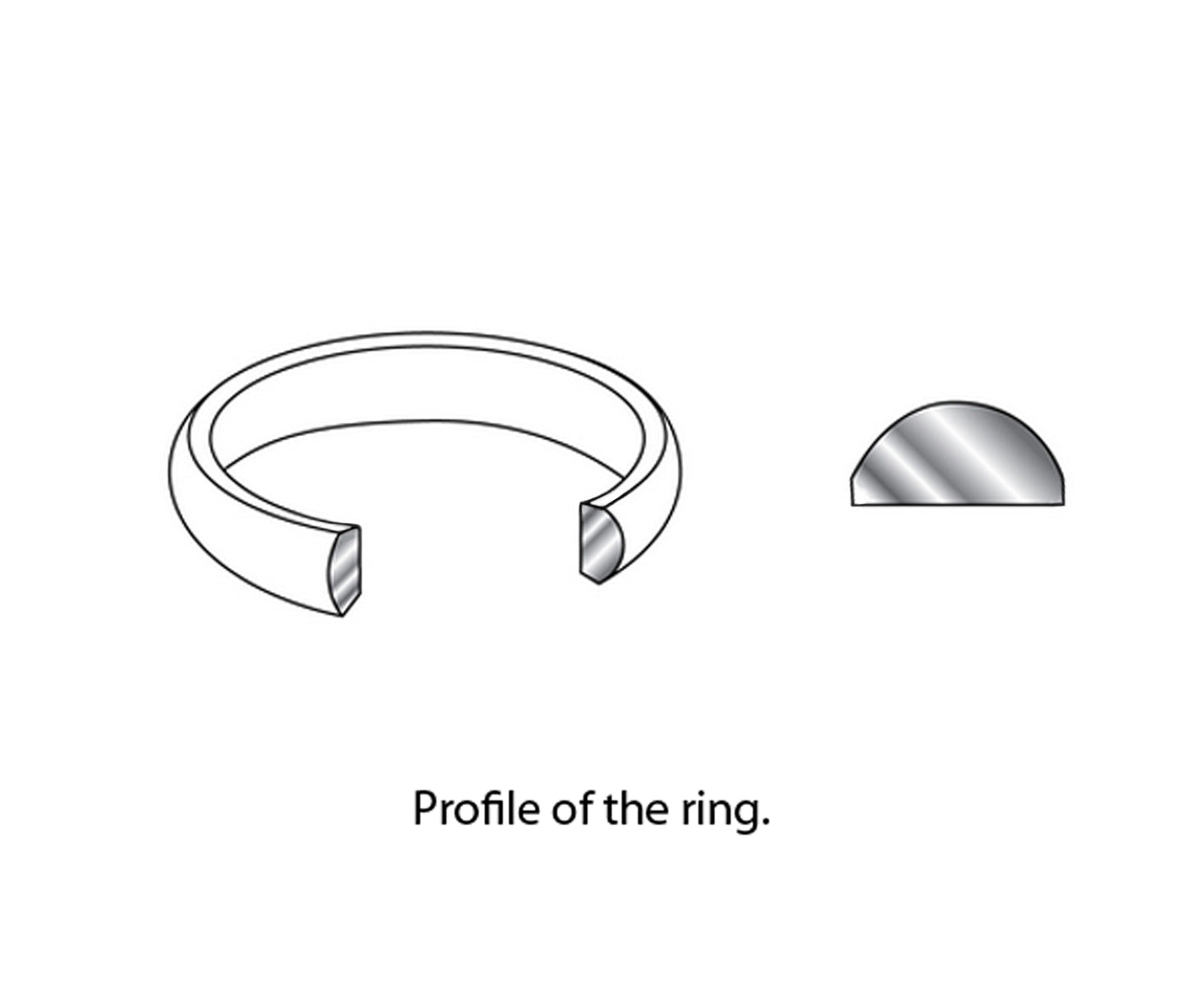 1.5mm Single Diamond Wedding Ring
