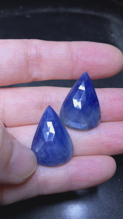 35ct Natural Sapphires, Pear Shape Sapphires