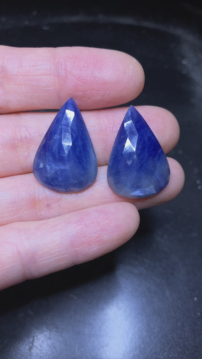 35ct Natural Sapphires, Pear Shape Sapphires