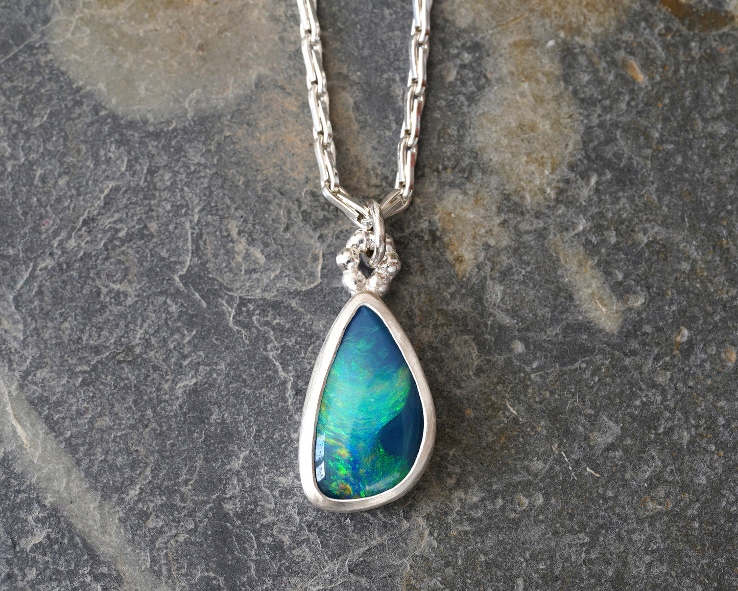 1.9ct Australian Opal Doublet Necklace