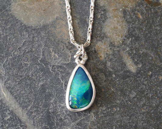 1.9ct Australian Opal Doublet Necklace