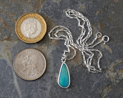 2.6ct Australian Opal Doublet Necklace