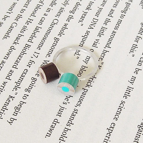 Colour Pencil Ring in Sterling Silver