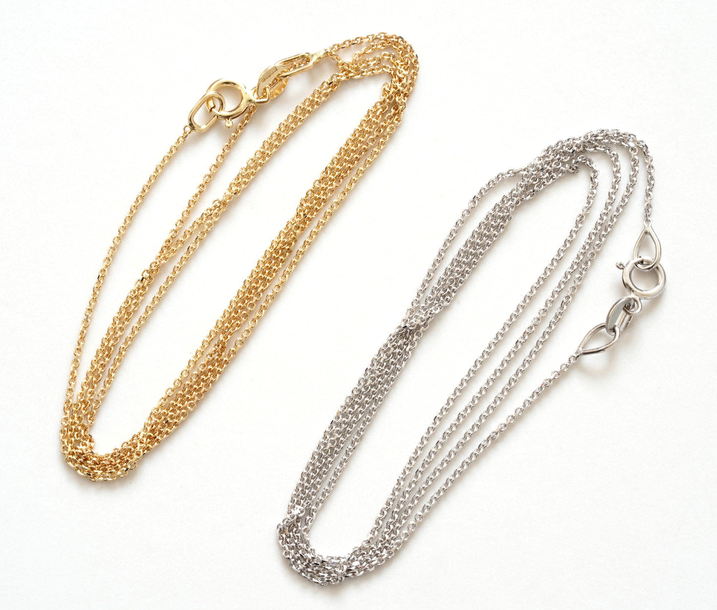 Cable Chain in 14ct Yellow Gold, 14ct White Gold Chain, DIY Chain Necklace