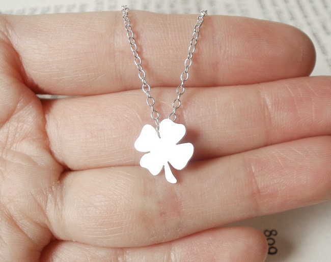 Lucky Shamrock Necklace, Lucky Clover Necklace