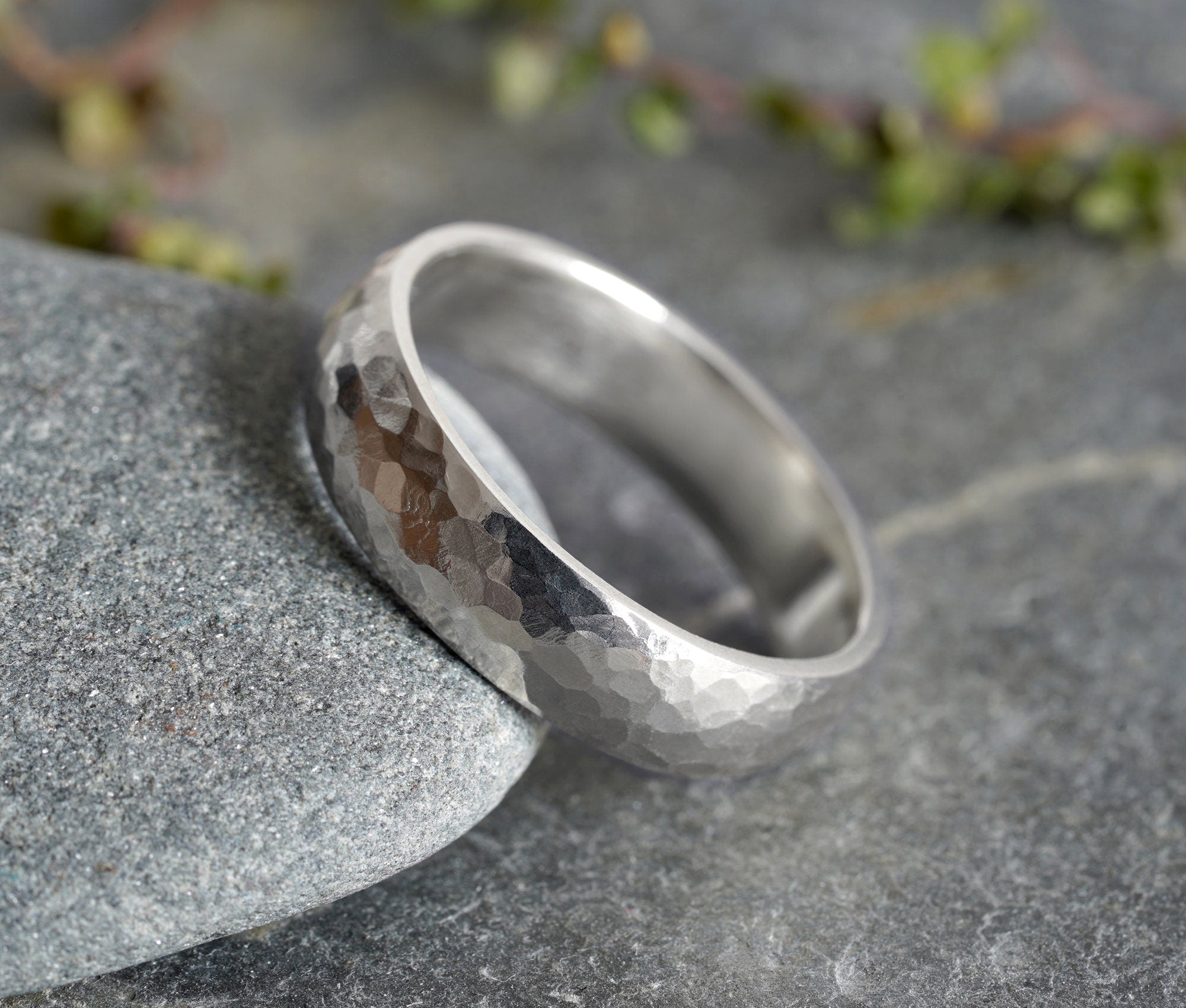 Mens rustic hot sale wedding bands