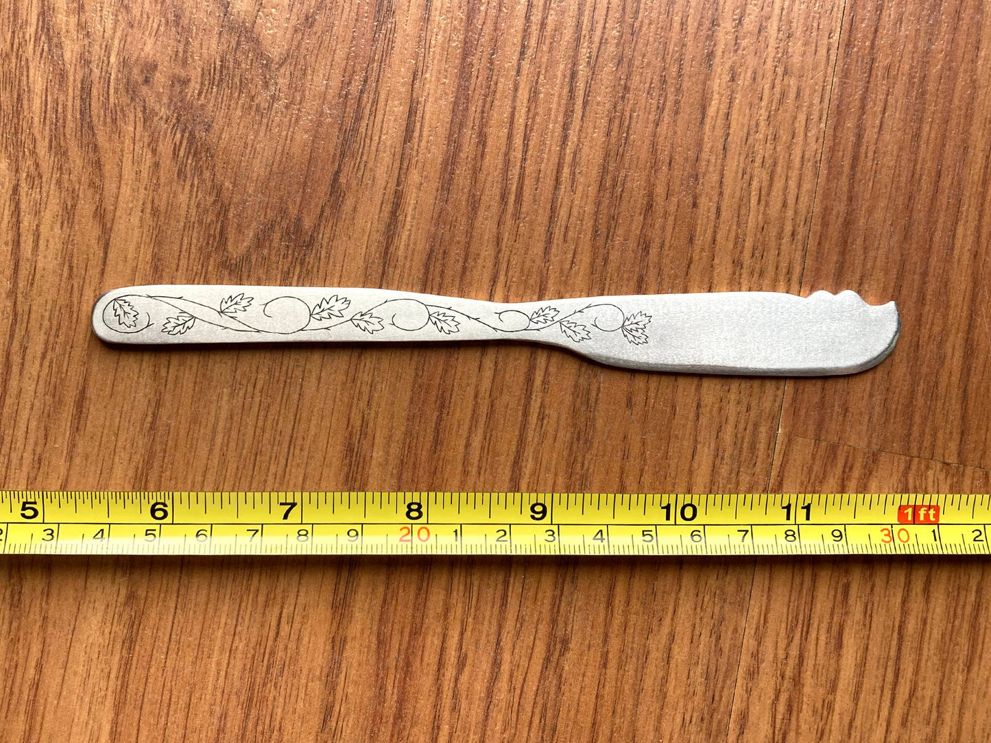 Hallmarked Solid Silver Butter Knife, Butter Knife in Sterling Silver, Handmade Butter Knife