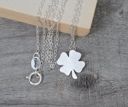 Lucky Shamrock Necklace, Lucky Clover Necklace