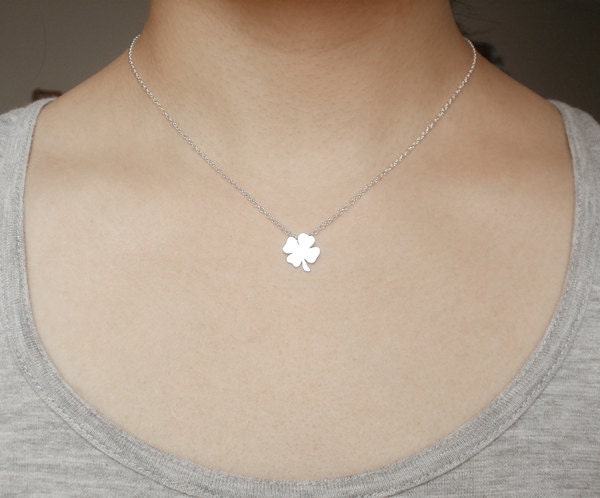 Lucky Shamrock Necklace, Lucky Clover Necklace